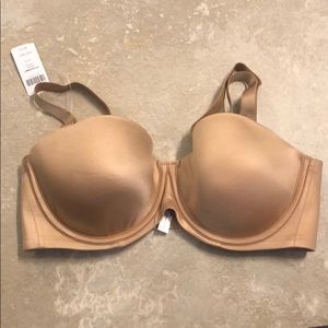 NEW Soma Vanishing Strapless Bra Sift Tan 34DD NWT